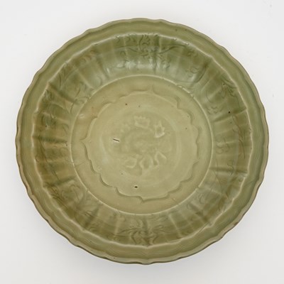 Lot 175 - A Chinese Longquan Celadon Charger