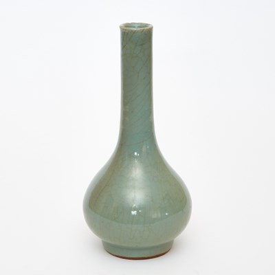 Lot 176 - A Chinese Longquan Celadon Bottle Vase