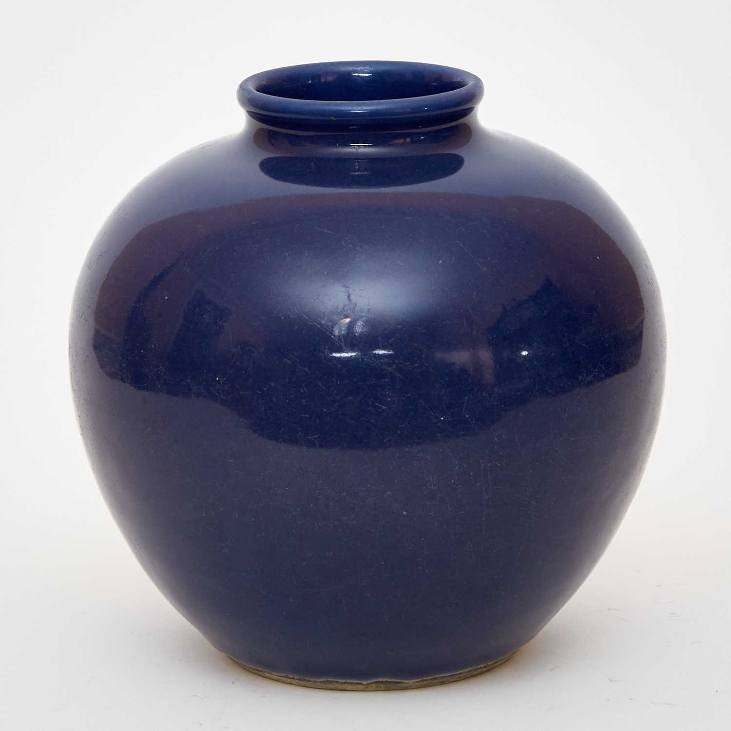 Lot 188 - A Chinese Blue Glazed Porcelain Jar