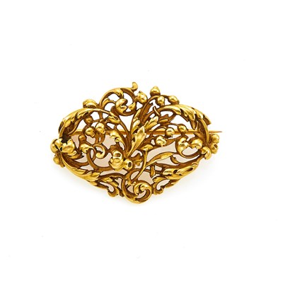 Lot 1115 - Wièse Gold Brooch, France