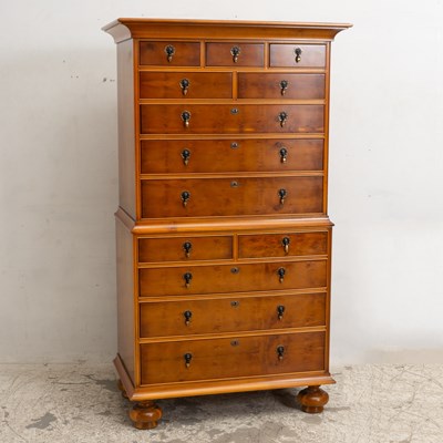 Lot 188 - William and Mary Style Maple Highboy