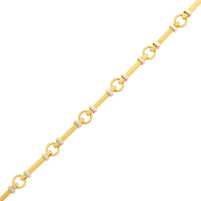 Lot 3225 - Tiffany & Co. Two-Color Gold Bracelet