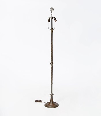 Lot 285 - Patinated Metal Floor Lamp