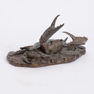 Lot 207 - William H. Turner Patinated Bronze Crab