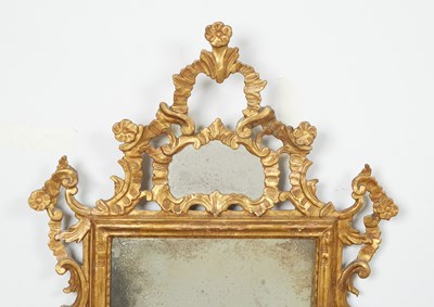 Lot 549 - Pair of Italian Rococo Giltwood Mirrors