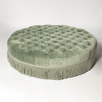 Lot 308 - Tufted and Fringed Ottoman