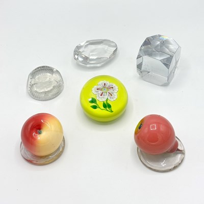 Lot 262 - Group of Six Glass Paperweights