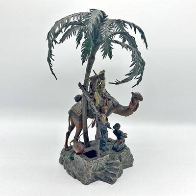 Lot 168 - Franz Bergman Cold-painted Bronze Figural Group