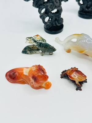 Lot 132 - Group of Chinese Carved Hardstone Animal Figures
