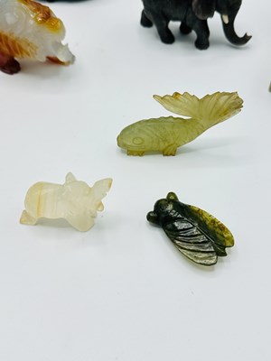 Lot 132 - Group of Chinese Carved Hardstone Animal Figures