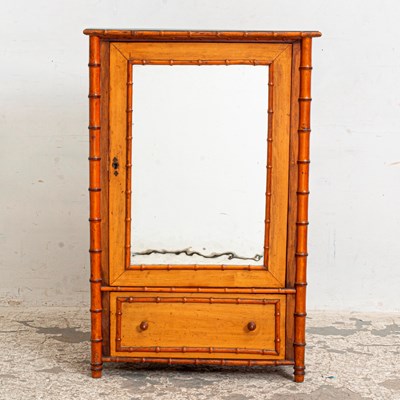 Lot 220 - Faux Bamboo Side Cabinet