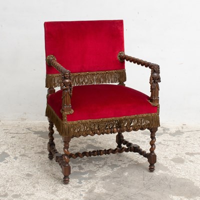 Lot 359 - Barley Twist Armchair