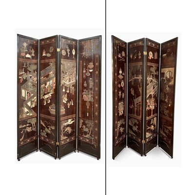 Lot 151 - Chinese Coromandel Eight-Panel Screen