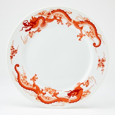 Lot 163 - Fukugawa for Tiffany & Co. Porcelain "Red Dragon" Pattern Partial Dinner Service