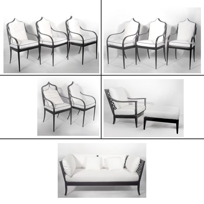 Lot 249 - Suite of McKinnon Harris Aluminum Patio Furniture