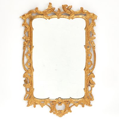 Lot 82 - Rococo Giltwood and Gesso Mirror