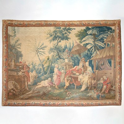 Lot Aubusson Chinoiserie Tapestry