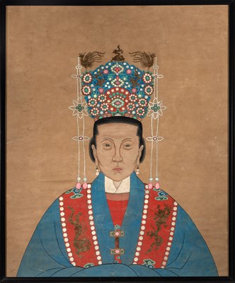 Lot 97 - Three Chinese Ancestral Portraits