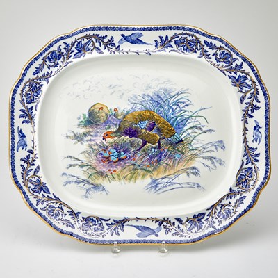 Lot 100 - English Porcelain Turkey Platter