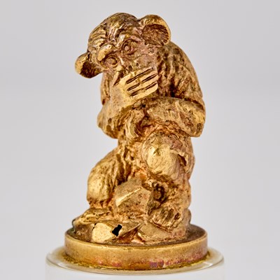 Lot 133 - Group of Three Asian Miniature Figures of Animals