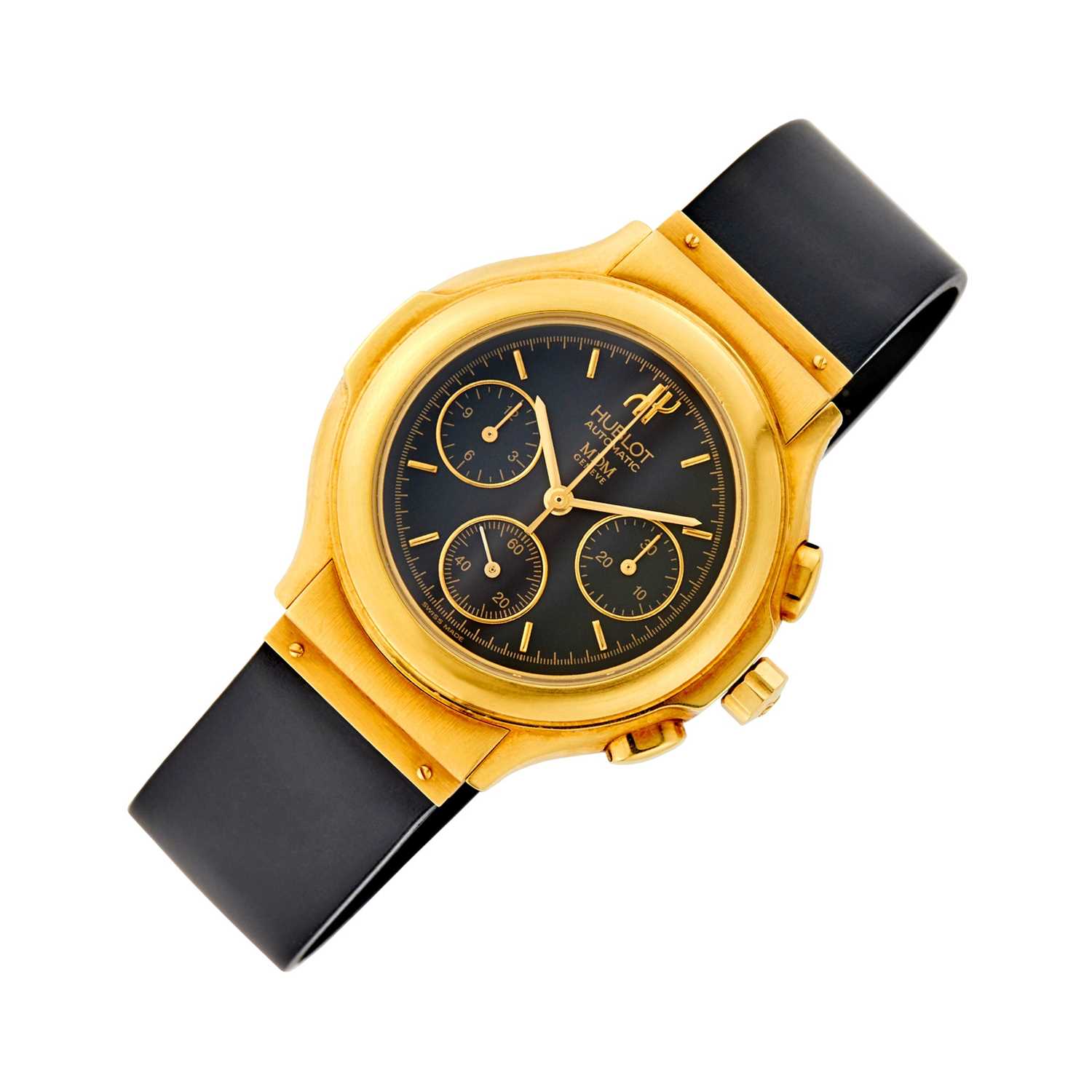Lot 32 - Hublot Gentleman's Gold 'MDM' Chronograph Wristwatch, Ref. 1610. 110.3, LImited Edition 233/250