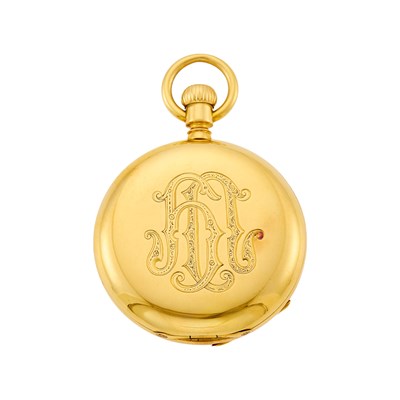 Lot 2180 - A. Lange & Söhne Gold Hunting Case Pocket Watch