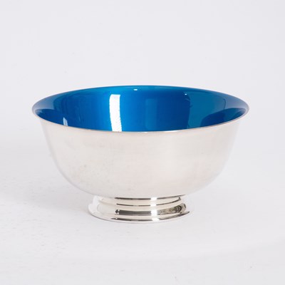 Lot 273 - Paul Revere Silverplate and Enamel Bowl