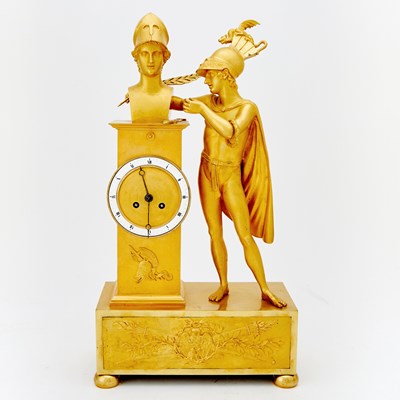 Lot 88 - French Empire Ormolu Figural Mantel Clock of Mars