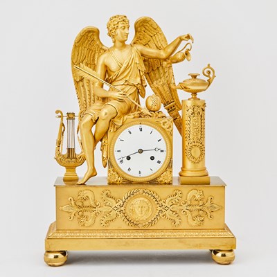 Lot 86 - Empire Ormolu Figural Mantel Clock