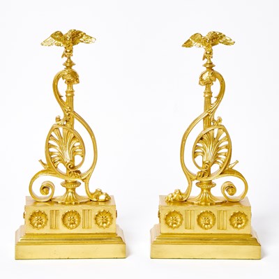 Lot Pair of Regency Style Brass Doorstops