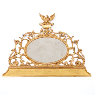 Lot 173 - George III Style Giltwood Overmantel Mirror