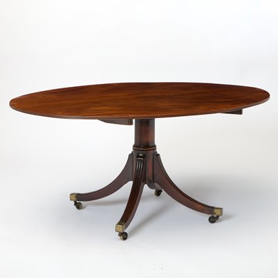 Lot 164 - Regency Mahogany Oval Shaped Tilt-Top Breakfast Table