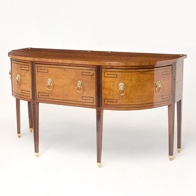 Lot 172 - Regency Ebony Inlaid Mahogany Sideboard