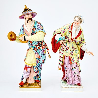 Lot 197 - Pair of Continental Porcelain Figures