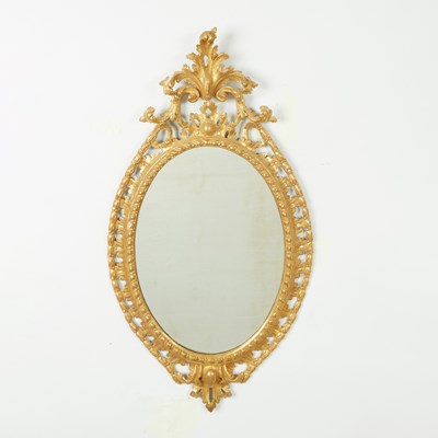 Lot 132 - George III Giltwood Oval Mirror