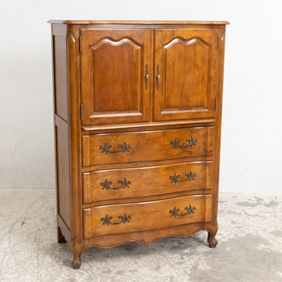 Lot 80 - French Provincial Style Fruitwood Cabinet