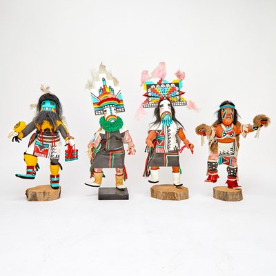 Lot 99 - Group of Four Hopi Kachinas