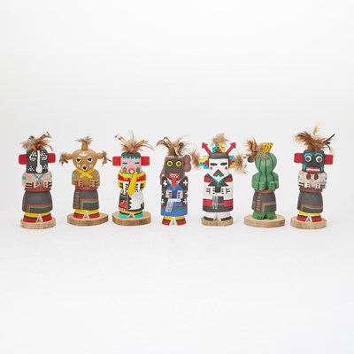 Lot 511 - Group of Six Hopi Kachinas