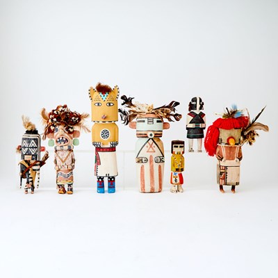 Lot 101 - Group of Seven Pueblo Kachinas