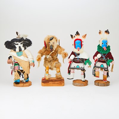 Lot 512 - Group of Four Pueblo Kachinas