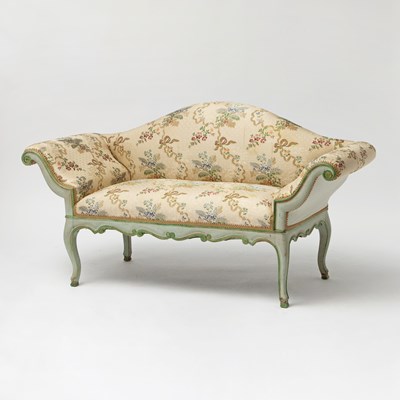 Lot 81 - Italian Rococo Style Polychrome Painted Settee