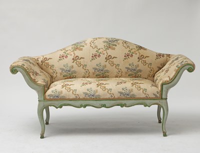 Lot 81 - Italian Rococo Style Polychrome Painted Settee