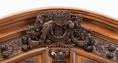 Lot 79 - Louis XV Carved Walnut Armoire