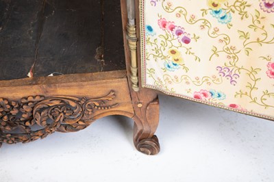 Lot 79 - Louis XV Carved Walnut Armoire