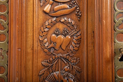 Lot 79 - Louis XV Carved Walnut Armoire