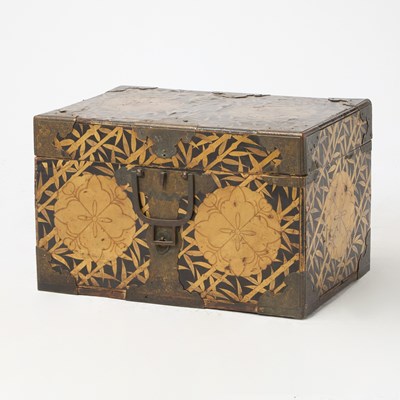 Lot 89 - Japanese Gilt and Black Lacquer Box and Cover