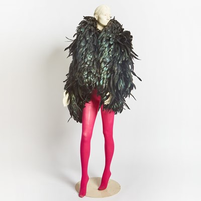 Lot 130 - Jean Louis Scherrer Rooster Feather Coat