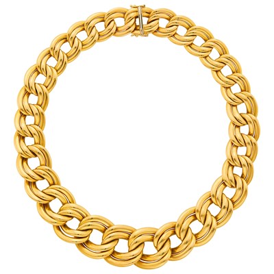 Lot 14 - Gold Oval Link Necklace