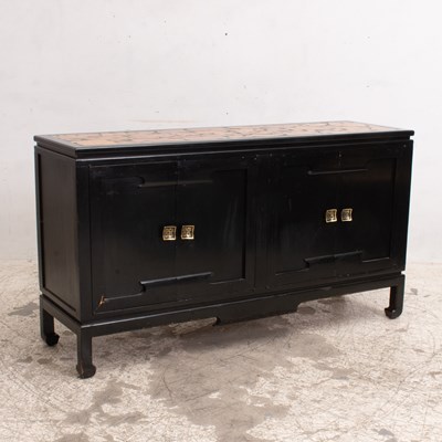 Lot 339 - Black Painted Sideboard