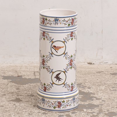 Lot 347 - Portuguese Porcelain Umbrella Stand